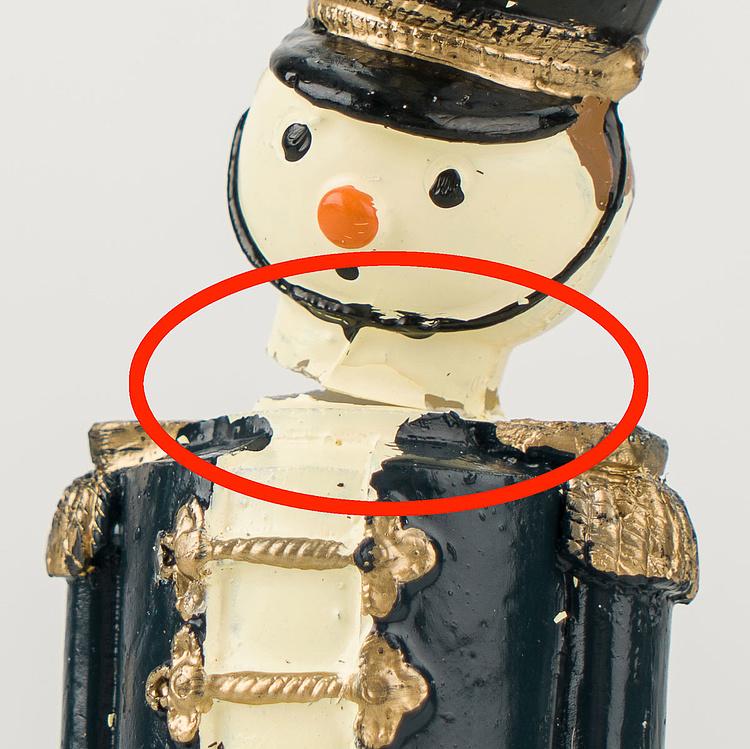 Свеча Солдат в синей форме 1 дисконт5 Paraffin Candle Soldier In Blue Uniform 1 discount5