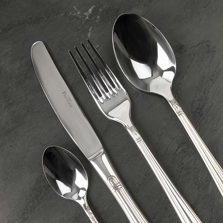 Набор Бернини из 24 столовых прибора на 6 персон по 4 предмета в подарочной коробке Лакшери Set Of 24 Cutlery Pieces Bernini Luxury Box