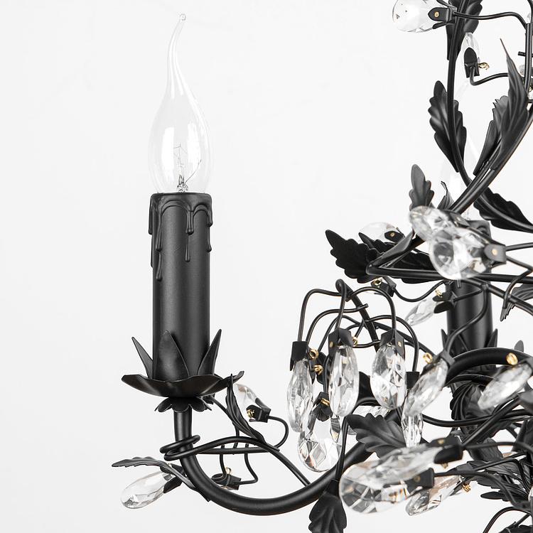 Чёрная люстра Рамбуйе, S Rambouillet Chandelier Black Small