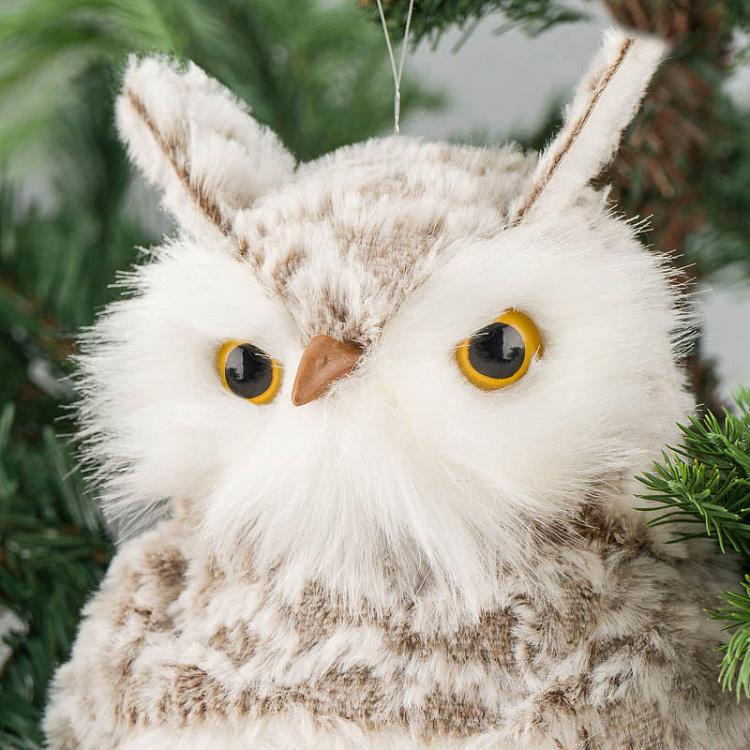 Ёлочная игрушка Сова на ветке, L Owl On Branch 36 cm
