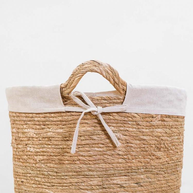 Корзина для хранения с тканевой подкладкой Basket With Beige Lining