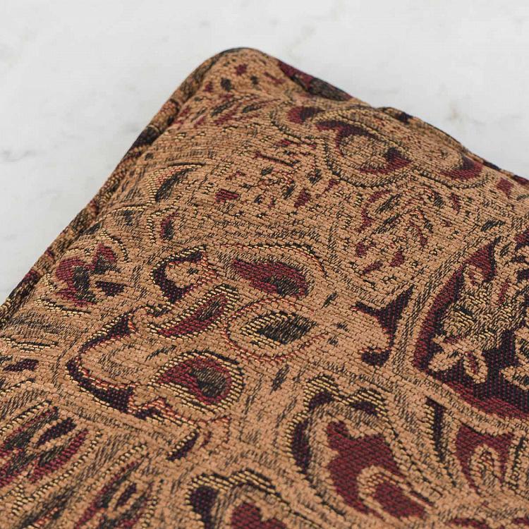 Декоративная подушка из коричневого жаккарда Cushion Burnt Ochre Jacquard