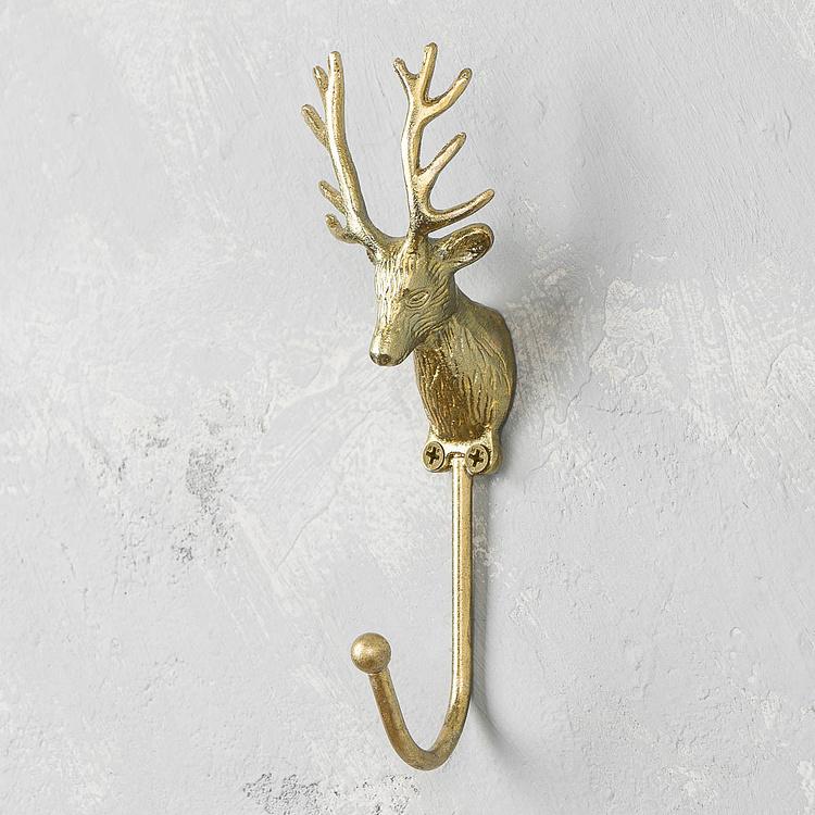 Крючок Олень золотистого цвета Gold Stag Deer Hook