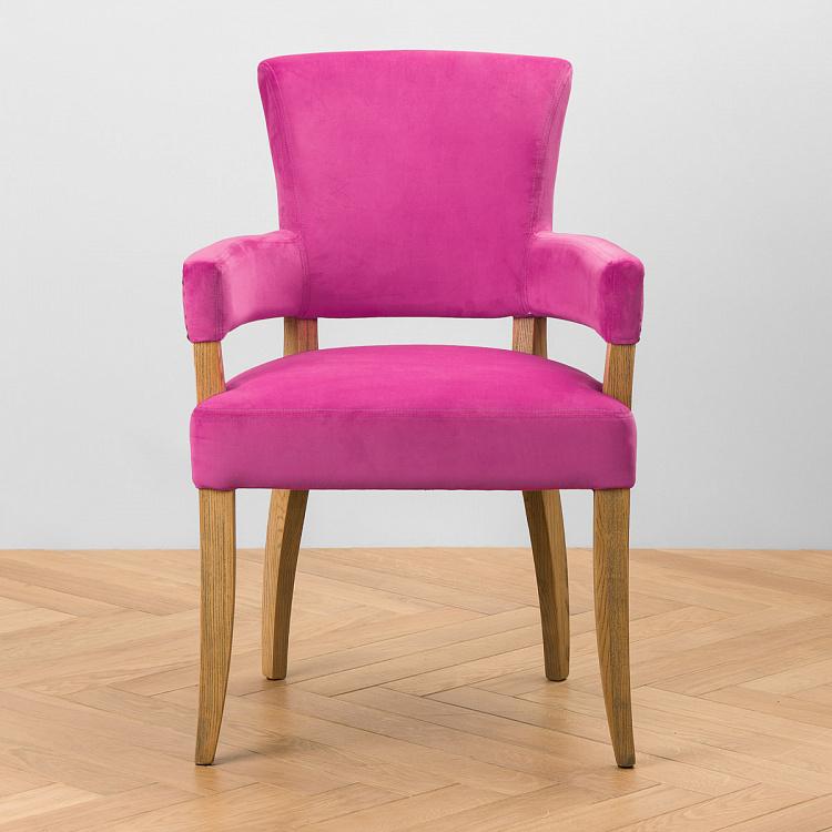 Стул Ньюпорт с подлокотниками, светлые ножки Newport Dining Chair, Oak Brown