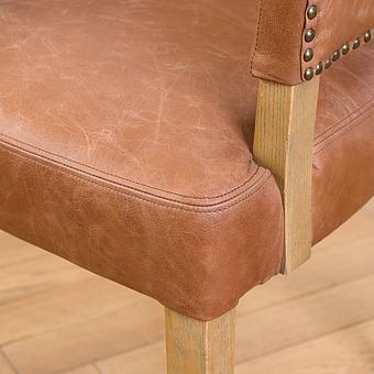 Стул Newport Dining Chair, Oak Brown натуральная кожа Chestnut Tan