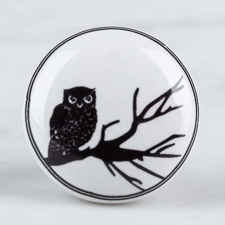 Мебельная ручка-кнопка Сова Owl Knob
