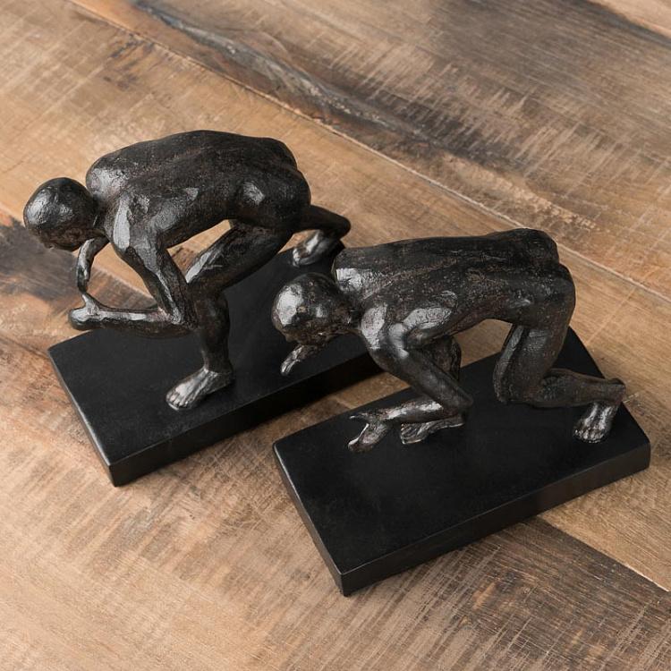 Набор из двух держателей для книг Борцы Bookend Wrestling Men