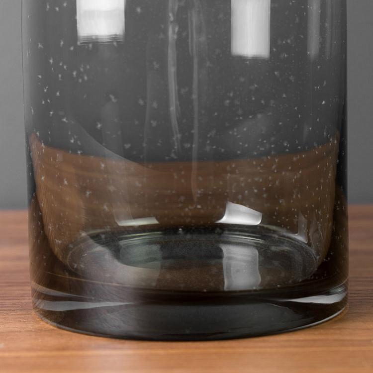 Серая ваза с золотым горлышком Pharmacy Bottle With Gold Detail Grey