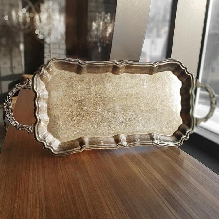 Винтажный серебряный поднос 11 Vintage Old Silver Plate 11