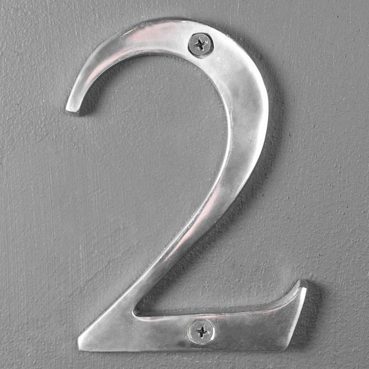 Металлическая цифра 2 Number 2
