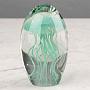 Пресс-папье Glass Paperweight Light Green Jellyfish
