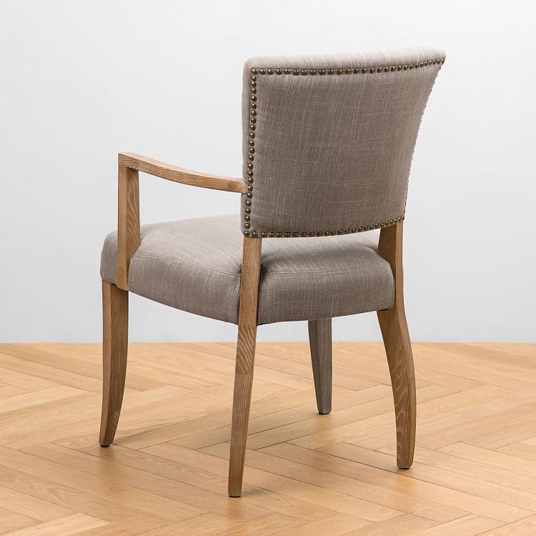 Стул Мами с подлокотниками, песочные ножки Mami Dining Chair With Arms, Oak Sandwashed