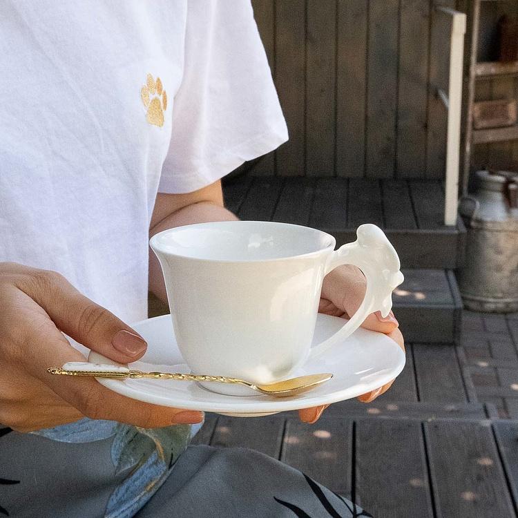 Кофейная пара Белый кролик White Rabbit Coffee Cup And Saucer