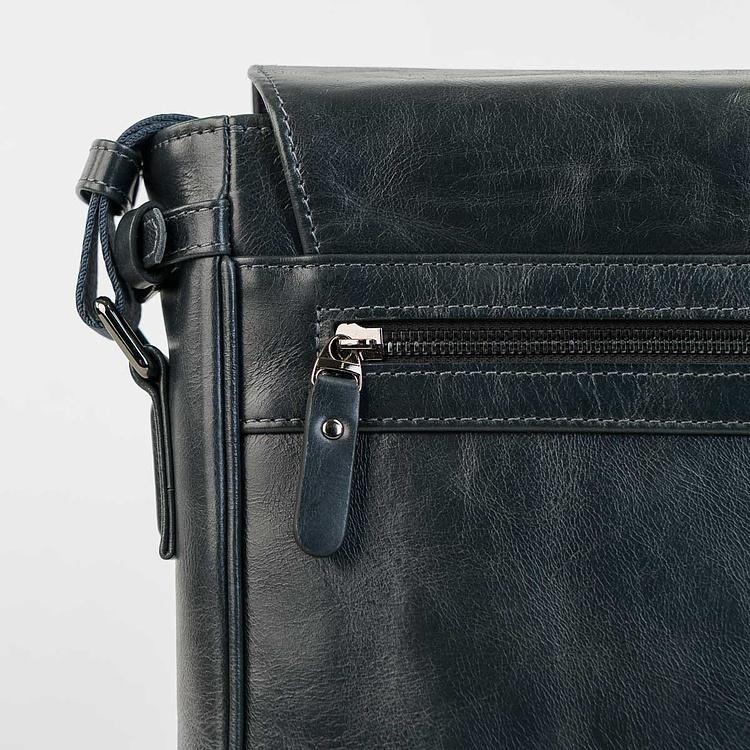 Кожаная мужская сумка-портфель Мессенджер Satchel Messenger Bag