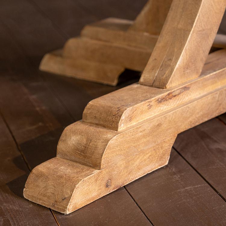 Круглый обеденный стол из дерева манго Вальбель Valbell Round Dining Table Mango Wood