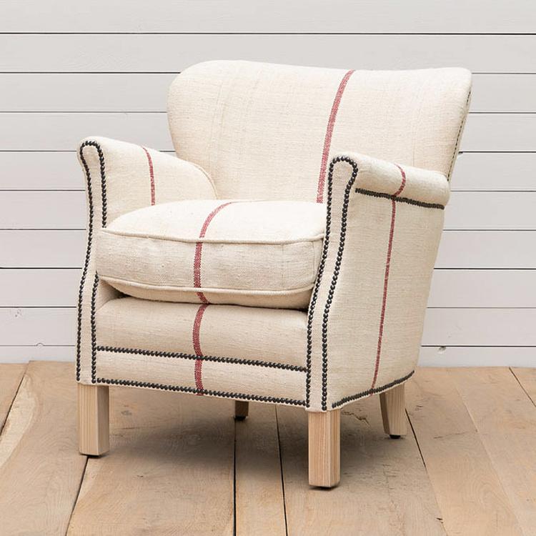 Кресло Тёрнер в обивке из винтажных хлопковых мешков Turner Armchair