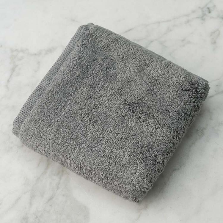 Тёмно-серое махровое полотенце-салфетка Олимпия 30x40 см Olympia Washcloth Towel Dark Grey 30x40 cm
