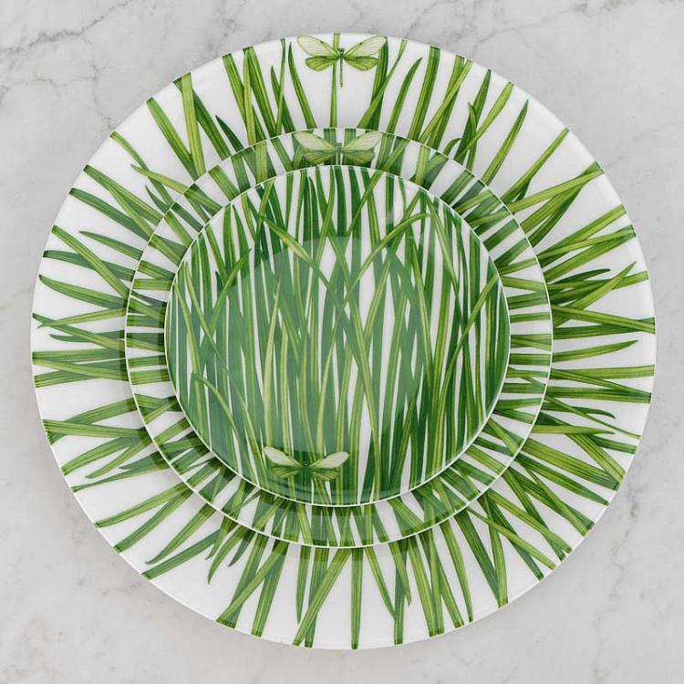 Десертная тарелка Зелёная жизнь, M Life In Green Dessert Plate Medium