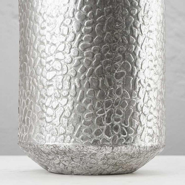Металлическая ваза под серебро, L Decorative Metal Vase Silver Large