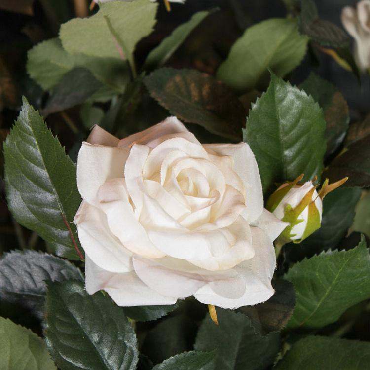 Искусственное дерево с белыми розами, M Rose Ball Tree White 120 cm