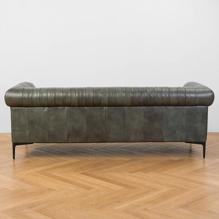 Трёхместный диван Вена Vienna 3 Seater, Black Matt Metal RM