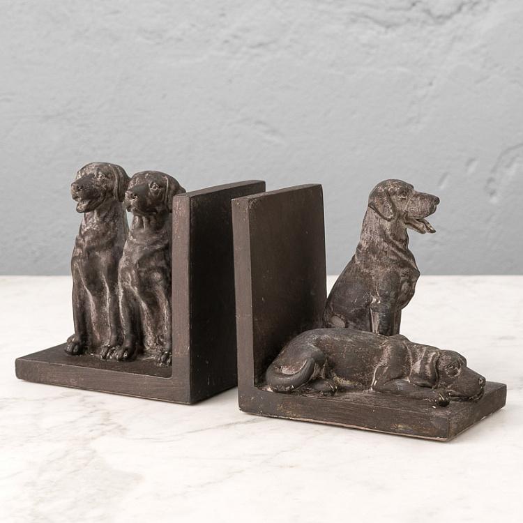 Набор из двух держателей для книг Собаки Bookend Chiens
