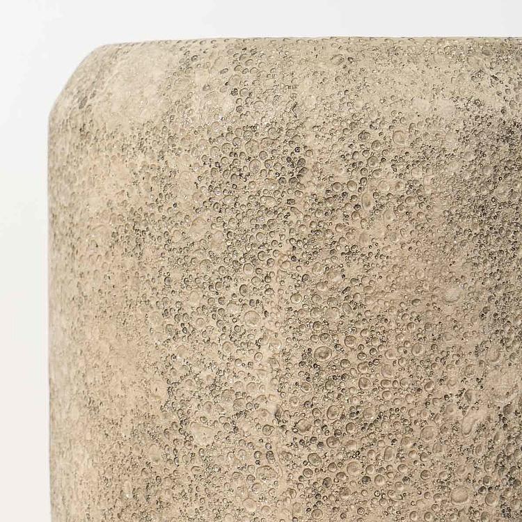 Высокое серо-коричневое кашпо-конус Эффектори Вулкан, L Effectory Volcano High Cone Design Taupe Tuff Large