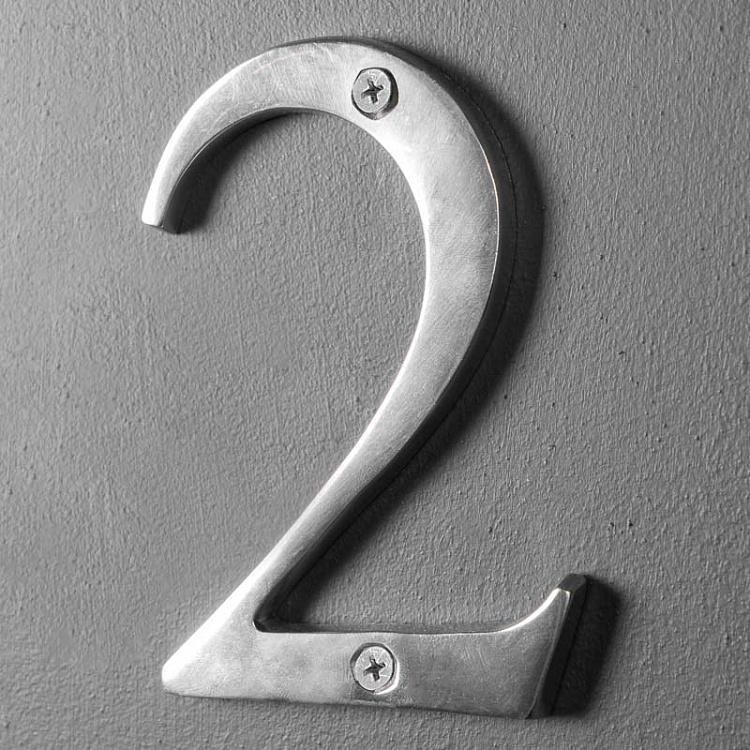 Металлическая цифра 2 Number 2