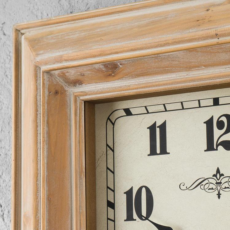 Настенные прямоугольные часы из сосны Rectangular Pine Clock