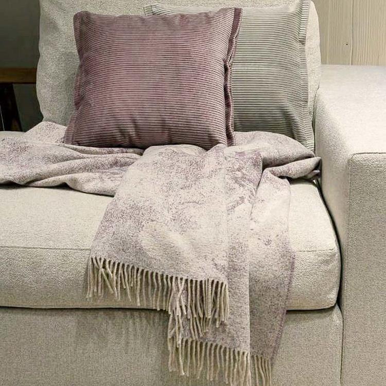 Бледно-фиолетовый хлопковый плед Сорапис, 130x180 см Sorapis Plaid Violet 130x180 cm