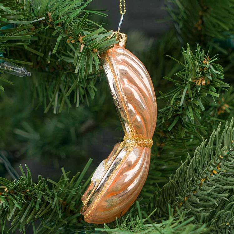 Ёлочная игрушка Пудреница Glass Hanger Beauty Powder 10 cm