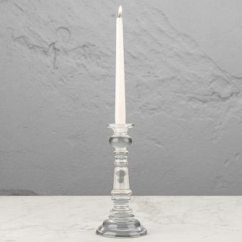 Candleholder Clear Glass Castel