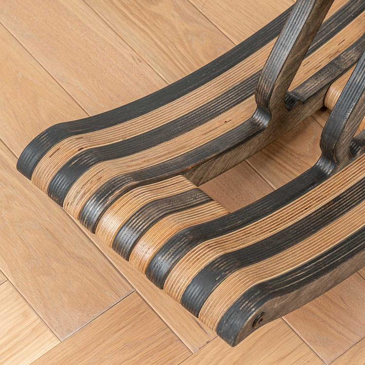 Тёмная детская качалка Обезьянка Monkey Rocking Chair Dark Oil