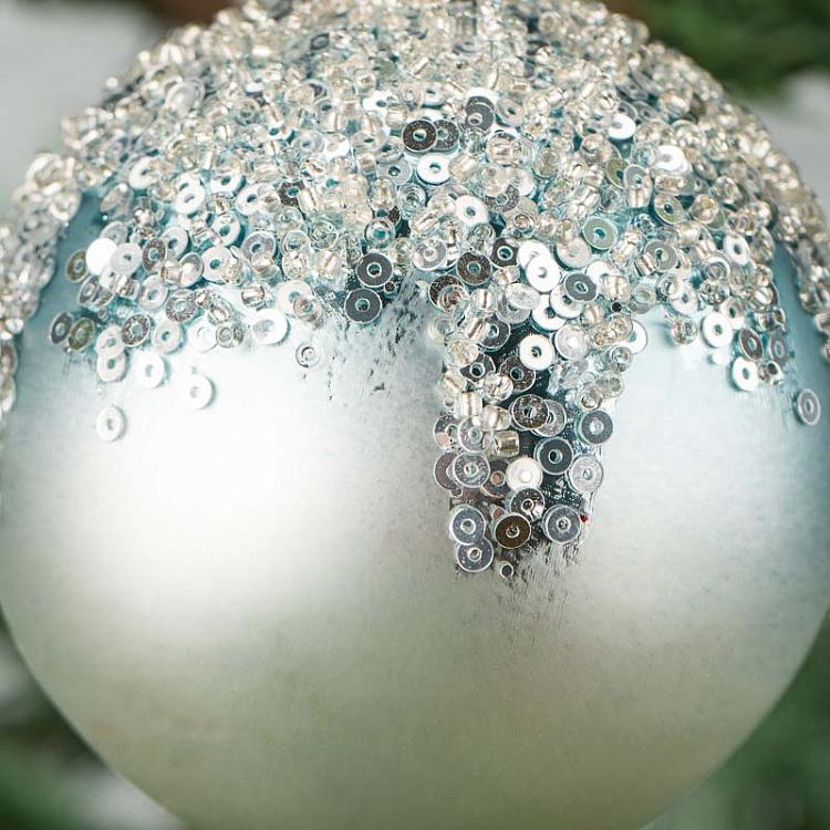 Ёлочная игрушка Снежный шар Snow Ball 8 cm