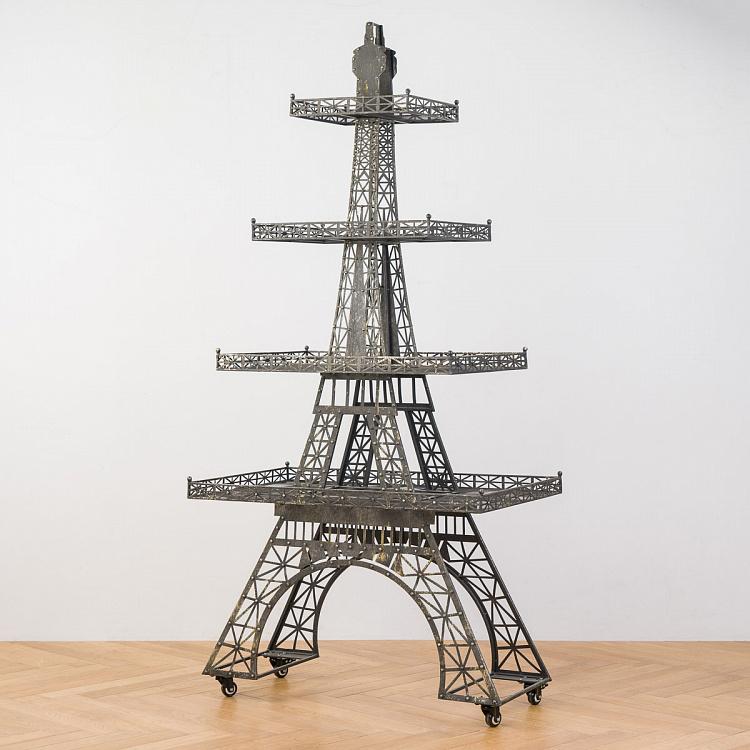Металлический стеллаж Эйфелева башня с 4-мя полками Metal Shelf Eiffel 4 Levels