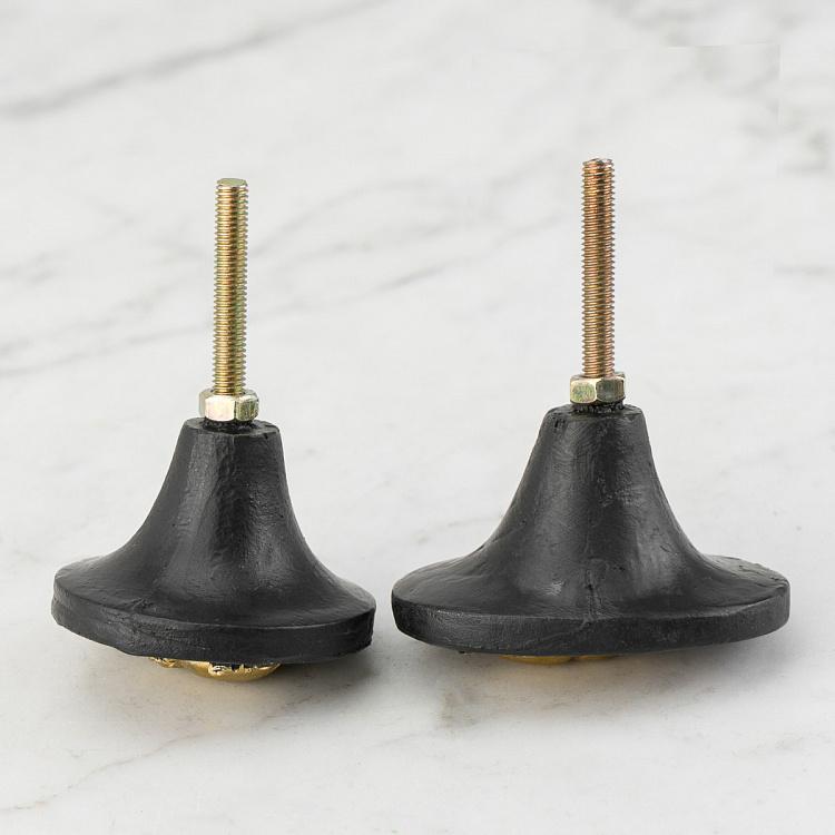 Набор из двух мебельных ручек Золотистые жуки Set Of 2 Insects Knobs