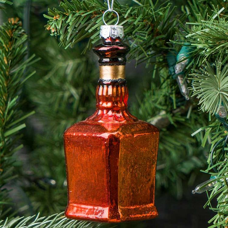 Ёлочная игрушка Коньяк Glass Hanger Cognac Bottle 11 cm