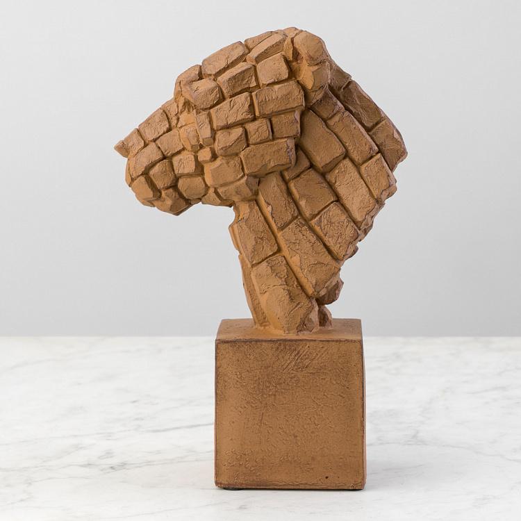 Статуэтка Бюст пантеры с эффектом треснувшей земли Panther Cracked Earth Effect Bust