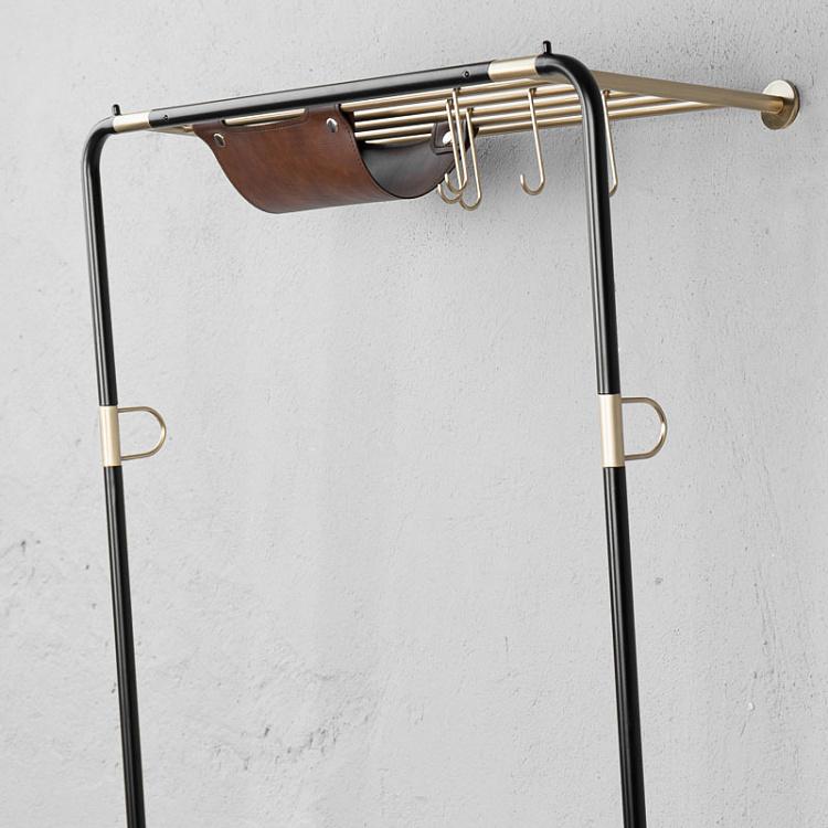 Чёрная напольная вешалка для одежды Лин Он Ми Lean On Me Clothes Rack Black