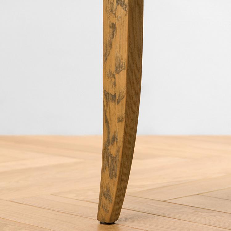 Стул Мами с подлокотниками, светлые ножки Mami Dining Chair With Arms, Oak Brown