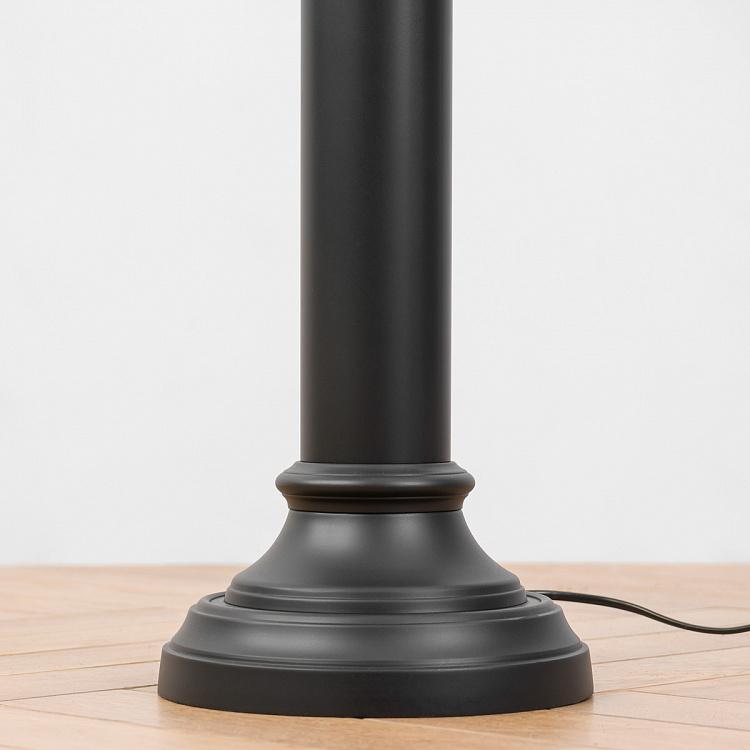 Чёрная напольная лампа с абажуром Цилиндр Cylinder Black Floor Lamp With Shade