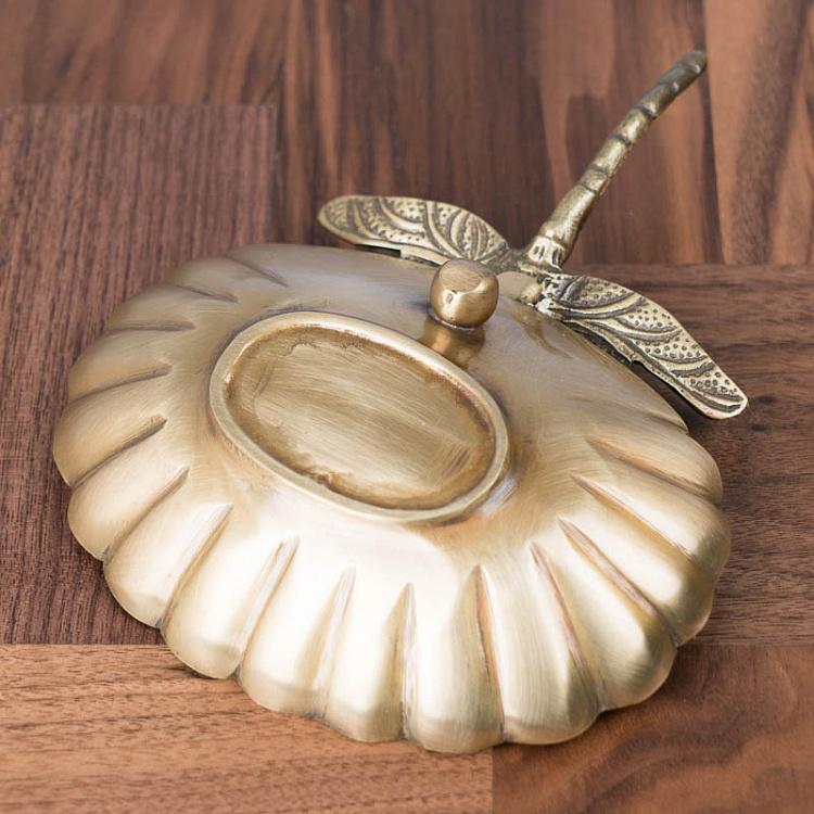 Подставка для мелочей и украшений Стрекоза Dragonfly Tray Brass Finish