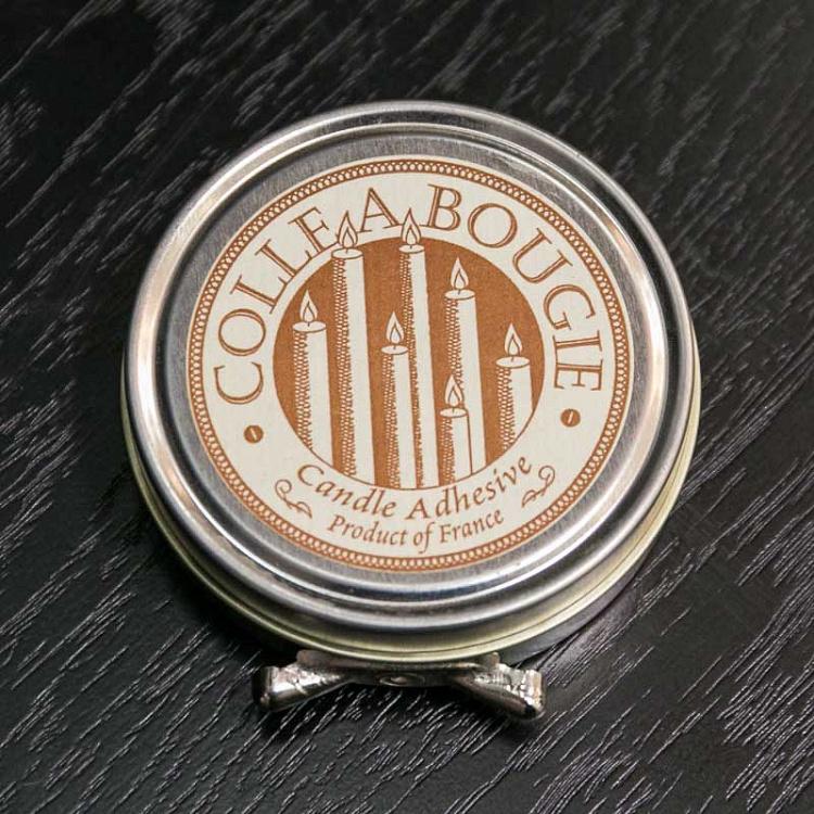 Клей для фиксации свечи Candle Glue In A Round Metallic Box