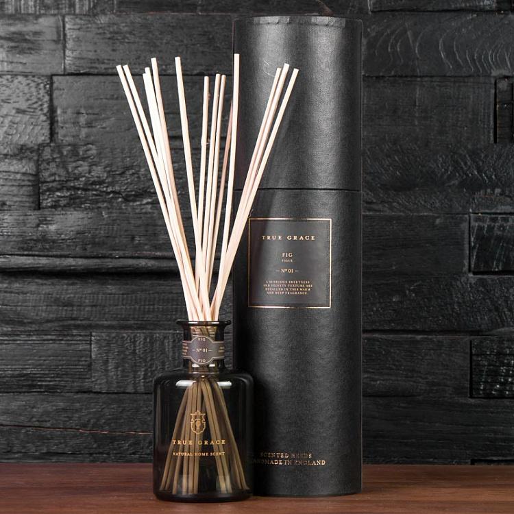 Аромадиффузор набор (палочки, жидкость, бутылочка) Инжир, 250 мл Small Reed Diffuser Fig 250 ml