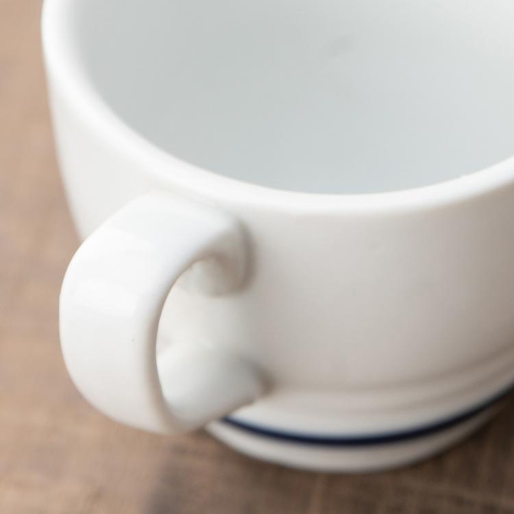 Кофейная пара Синяя полоска Filo Blue Coffee Cup And Saucer