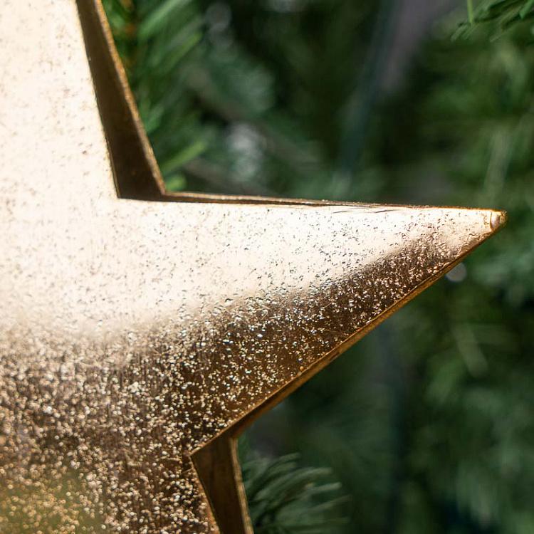 Ёлочная игрушка Золотая звезда Hanger Star Gold 20 cm
