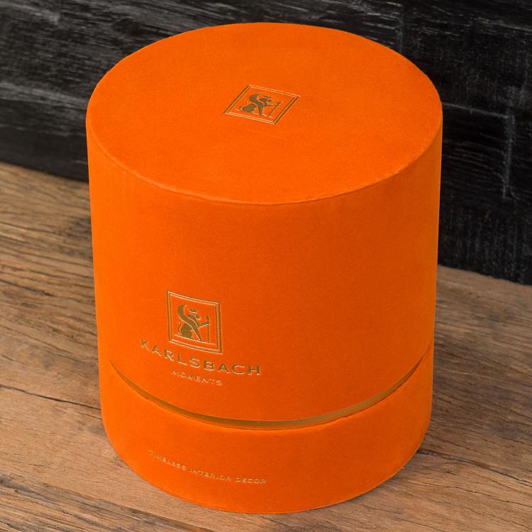 Аромасвеча в чёрном рифлёном стакане Блу Колье Дрифтвуд, L Aroma Candle In Black Striped Glass Blue Collier Driftwood Large