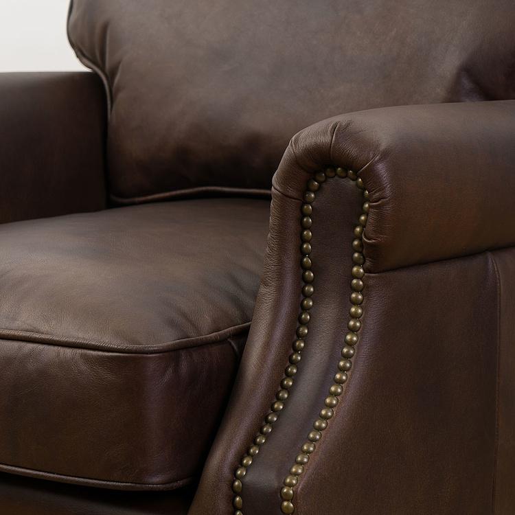 Кресло Джон, красно-коричневые ножки John Armchair, Red Brown Wood D