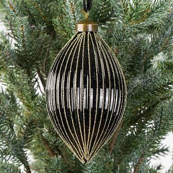 Polygonal Cone Ball Black 15 cm