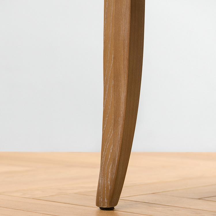 Стул Мами с подлокотниками, светлые ножки Mami Dining Chair With Arms, Oak Brown